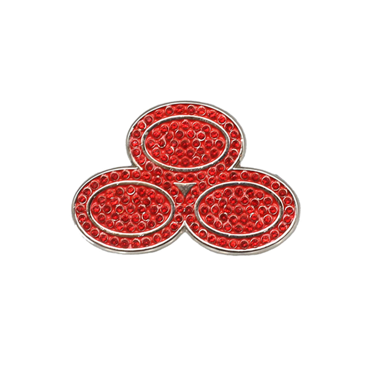 Rhinestone Ovals Lapel Pin